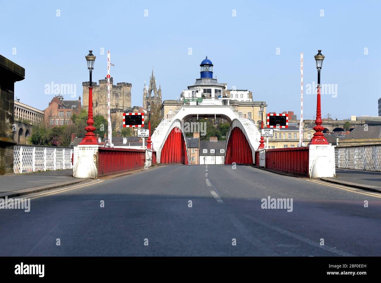 Newcastle upon Tyne, ON Covid 19 Lockdown 2020, UK Pandemie Stockfoto