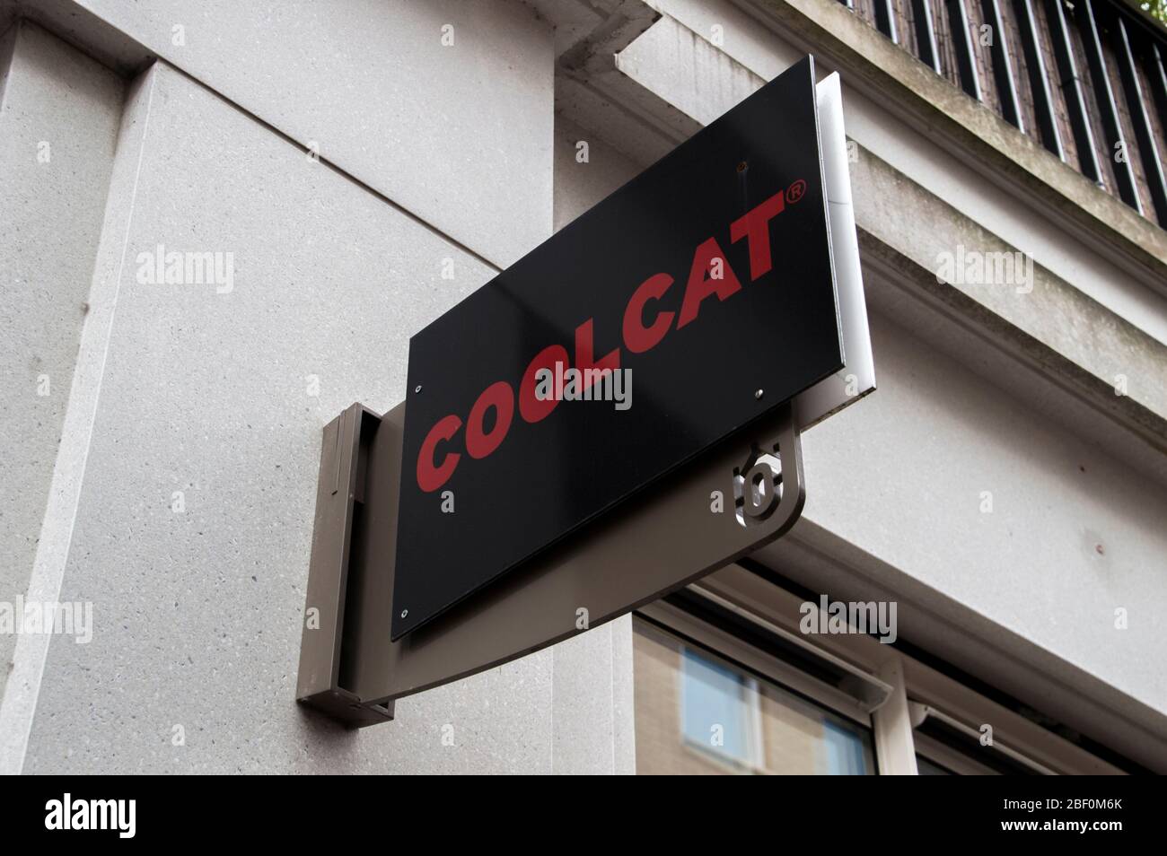 Billboard Coolcat In Amsterdam Niederlande 2018 Stockfoto