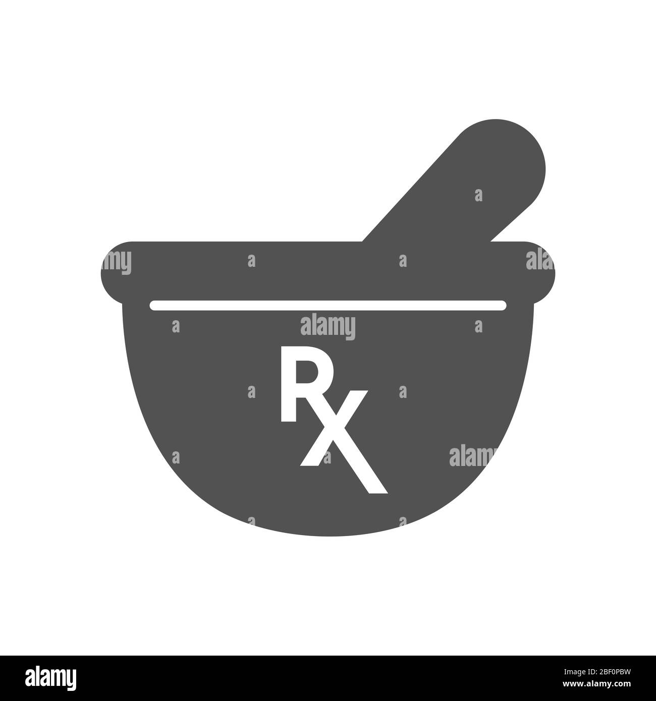 Symbol für Apotheke und Verordnung mit pharmazeutischem Bild, das das Apothekensymbol darstellt Stockfoto