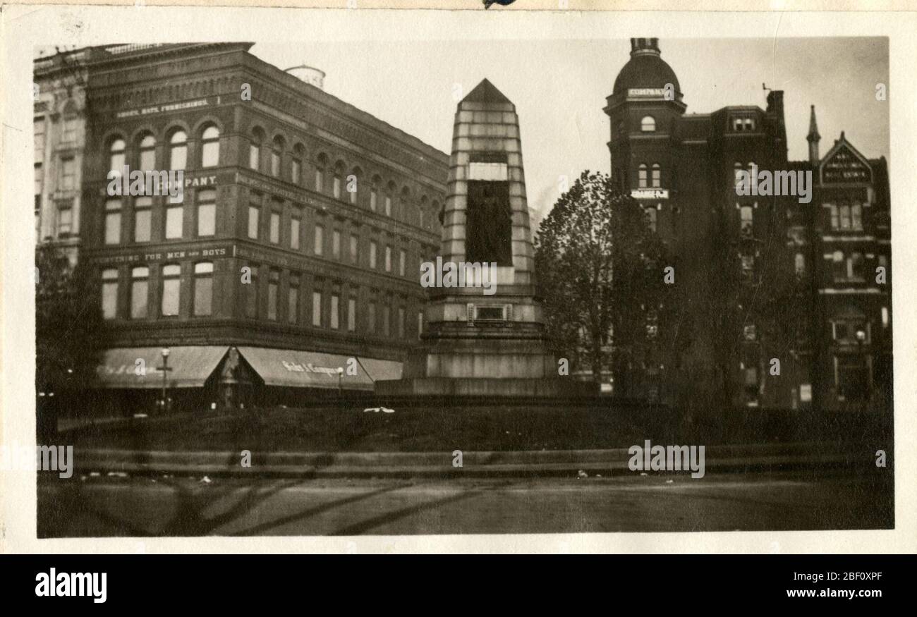 Grand Army of the Republic Monument in Washington DC. Grand Army of the Republic Monument at 7th St and Pennsylvania Ave., NWSmithsonian Institution Archives, Record Unit 7355, Martin A. Gruber Photograph Collection, Image No Stockfoto
