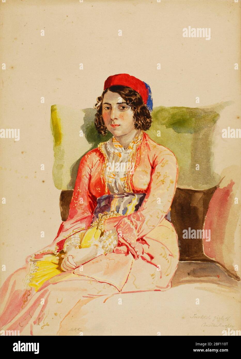 Türkisch Mädchen von Konstantinopel. Stockfoto