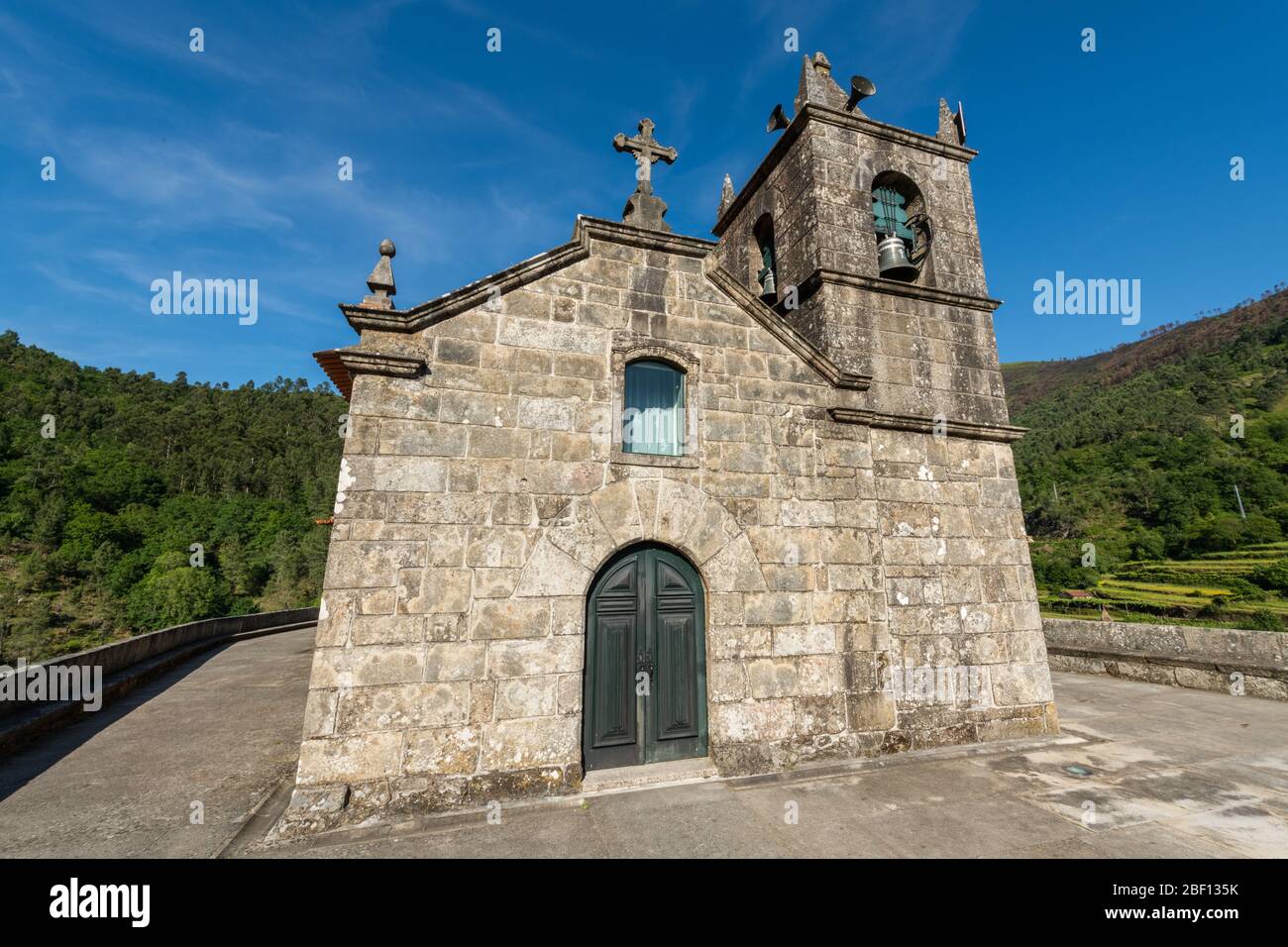 Kirche Christi (Igreja Matriz do Sistelo), Sistelo, Arcos de Valdevez, Portugal. Stockfoto