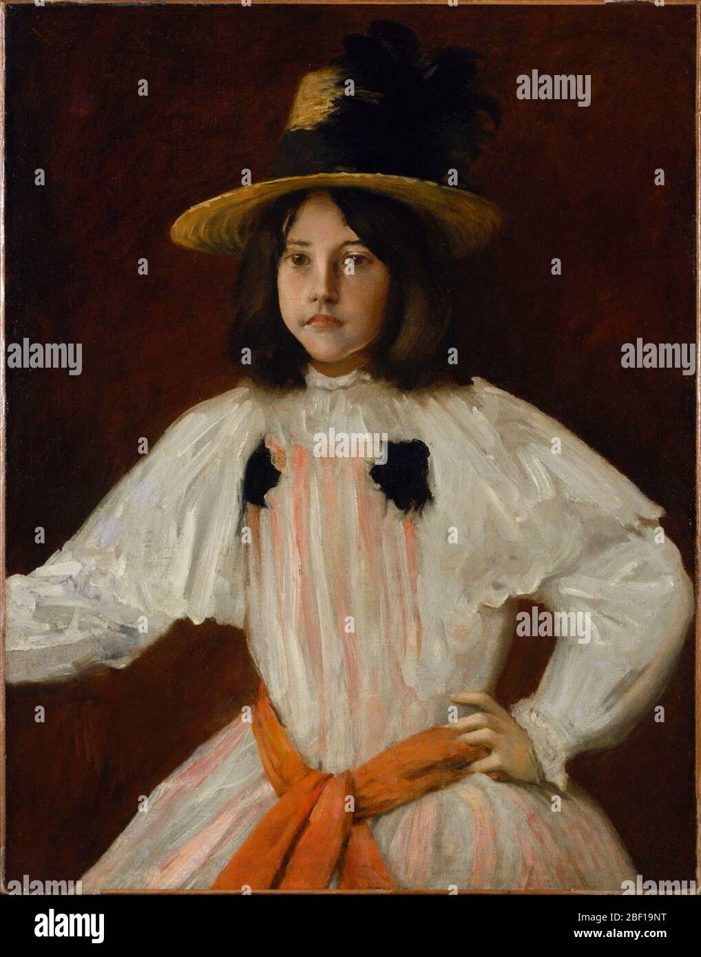 Portrait der Artists Tochter. JH gekauft bei Hirschl & Adler Galleries, New York 1959NEWARK MUSEUM, New Jersey. 'Angels and Tomboys: Girlhood in 19th Century American Art', 11. September 2012-7. Januar 2013. TOUR: MEMPHIS BROOKS MUSEUM OF ART, Memphis, 16. Februar-12. Mai. Stockfoto Portrait der Artists Tochter. JH gekauft bei Hirschl & Adler Galleries, New York 1959NEWARK MUSEUM, New Jersey. 'Angels and Tomboys: Girlhood in 19th Century American Art', 11. September 2012-7. Januar 2013. TOUR: MEMPHIS BROOKS MUSEUM OF ART, Memphis, 16. Februar-12. Mai. Stockfoto