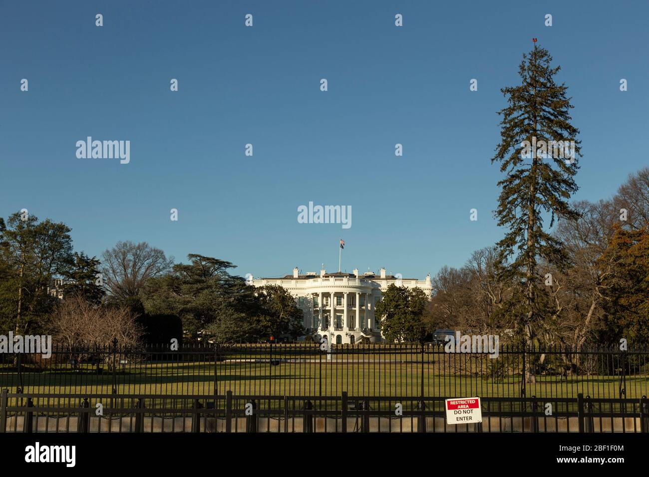 Das weiße Haus am Nachmittag in Washington DC, USA. Stockfoto