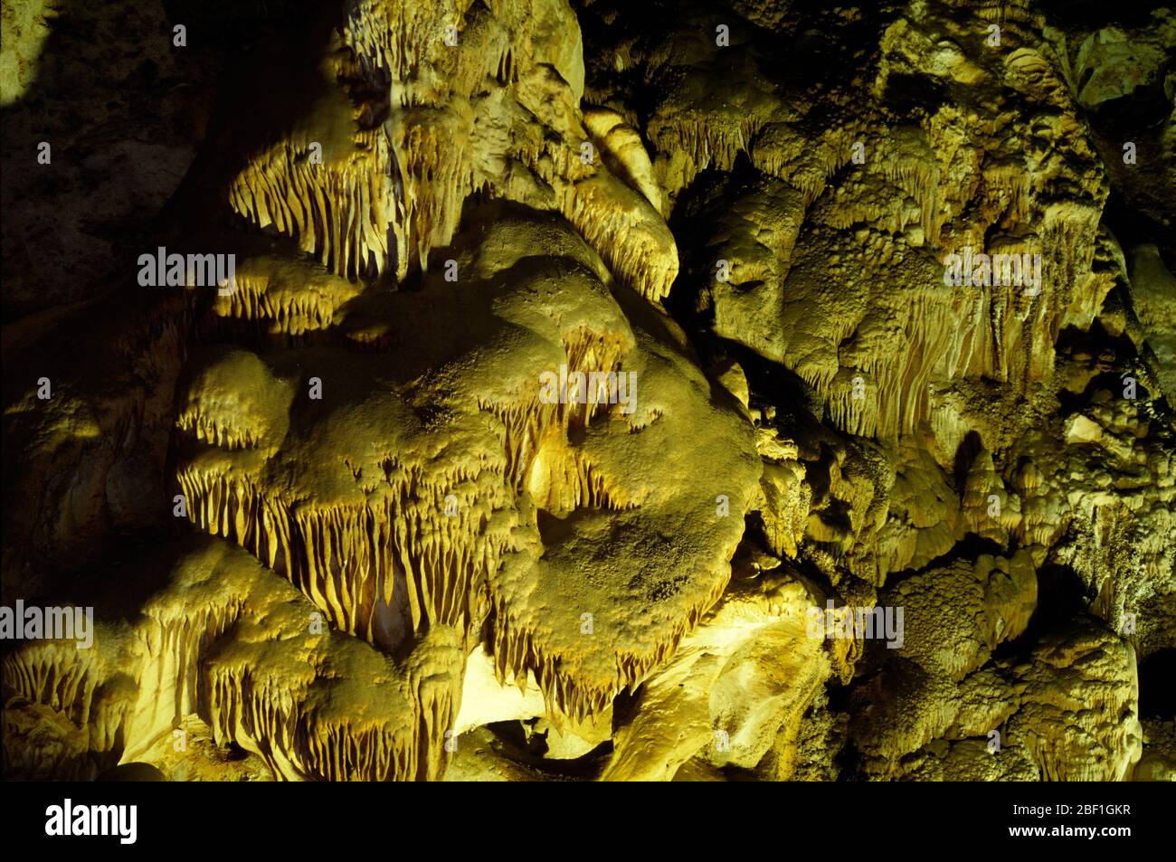 Flowstone, Carlsbad Caverns National Park, New Mexico Stockfoto