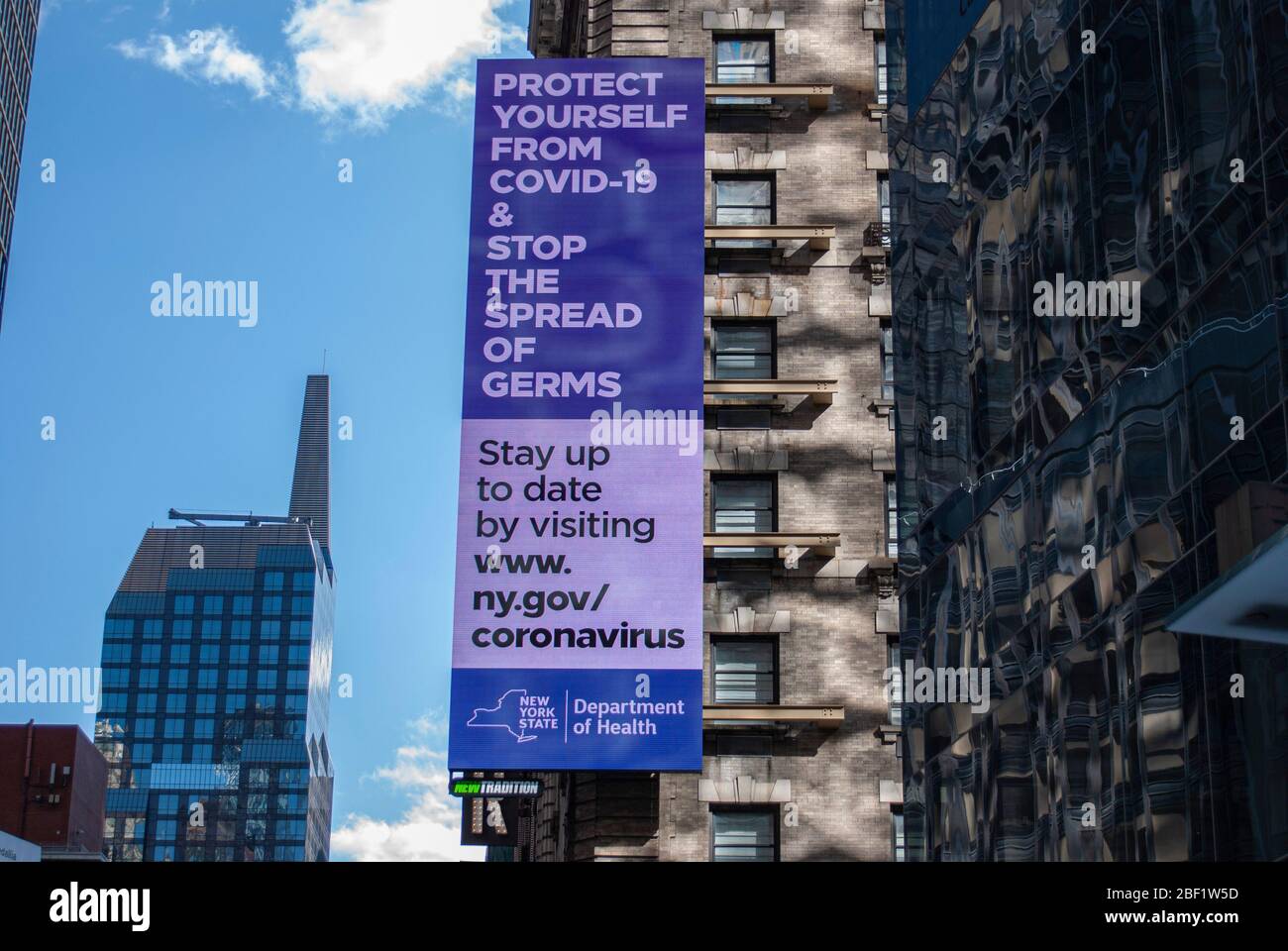 New York City während der COVID-19 Pandemie. Stockfoto