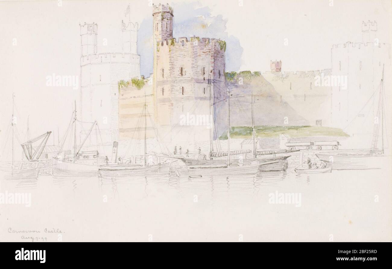 Caernarvon Castle. Stockfoto