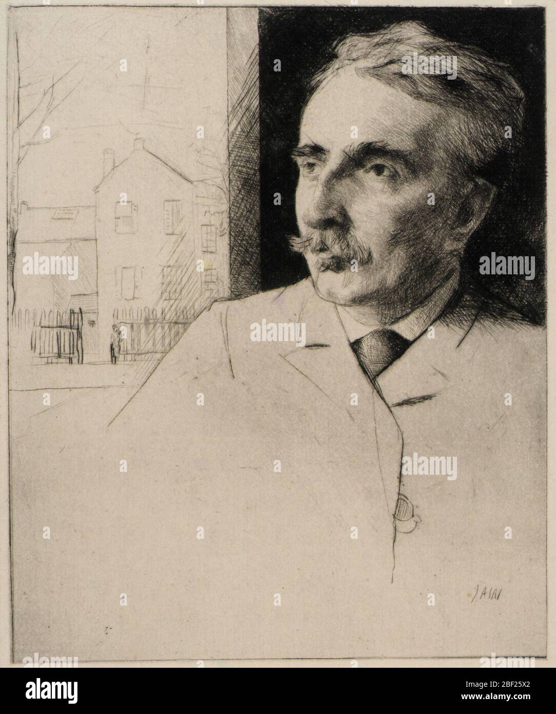 Porträt von John F. Weir. Stockfoto Porträt von John F. Weir. Stockfoto