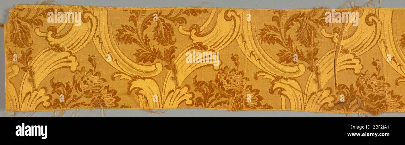 Muster. a. Goldfarbe auf Goldfarbe. Rosa Grund mit Grün und 2 andere Schattierungen von Rosa Stockfoto