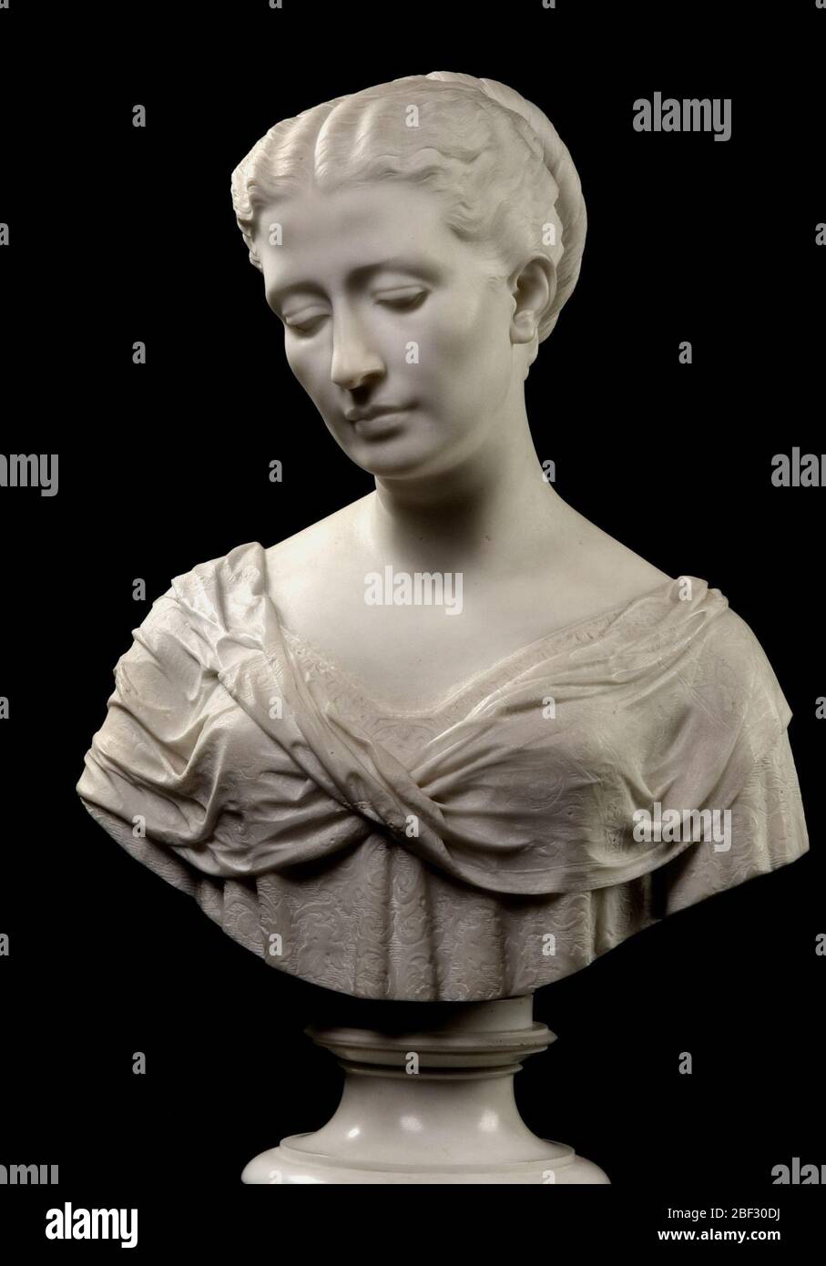 Julia Blatchford Potter Frau ET. Julia Blatchford heiratete in eine der ältesten Familien von New York, die Potters, deren Vorfahren kamen nach Amerika aus England im siebzehnten Jahrhundert. Pierce Francis Connelly modellierte Frau Potter in Ruhe mit zarten Eigenschaften, die ihre Schönheit und Eleganz betonen. Stockfoto