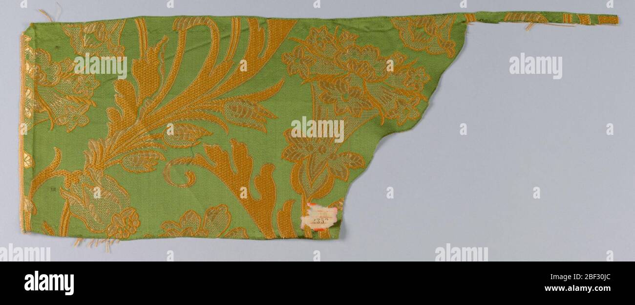 Proben. a. Grüngrund mit 2 Schattierungen von Goldfarbe. Leuchtend rosa Boden mit Goldfarbe und Grün/Gold Stockfoto