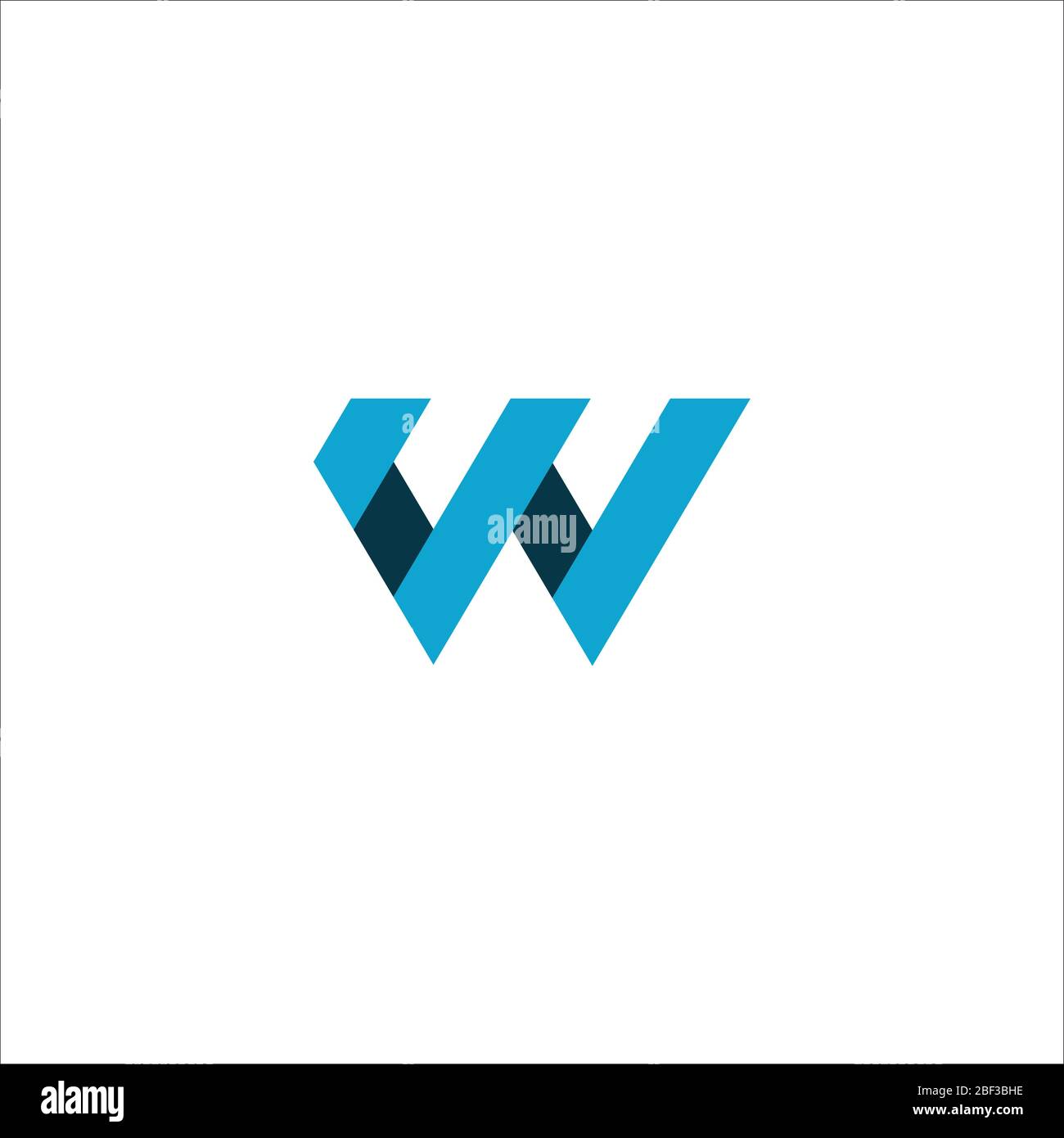 Vorlage für Vektorgrafik mit Anfangsbuchstaben und Logo Stock Vektor