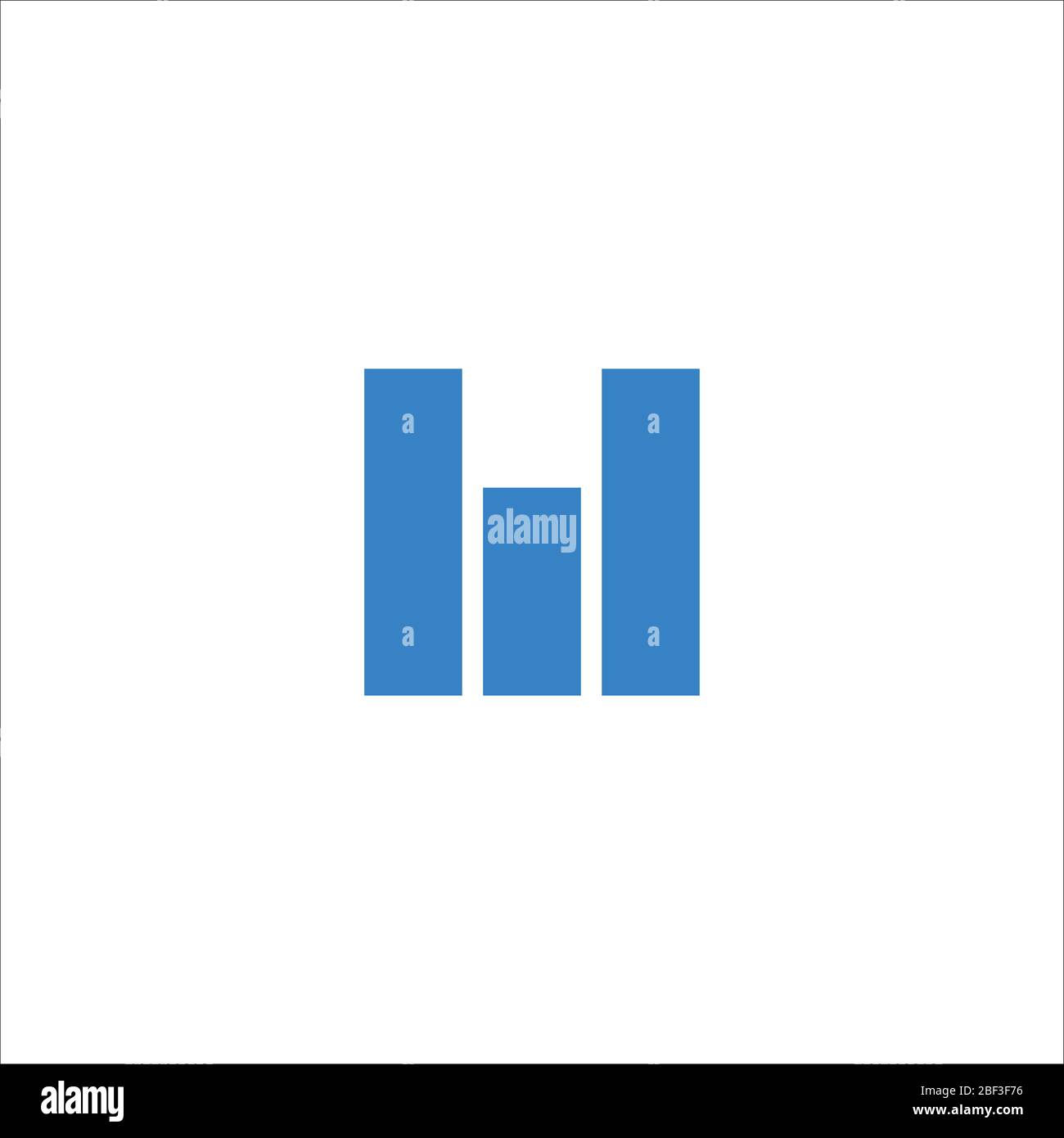 Vorlage für Vektorgrafik mit Anfangsbuchstaben und Logo Stock Vektor