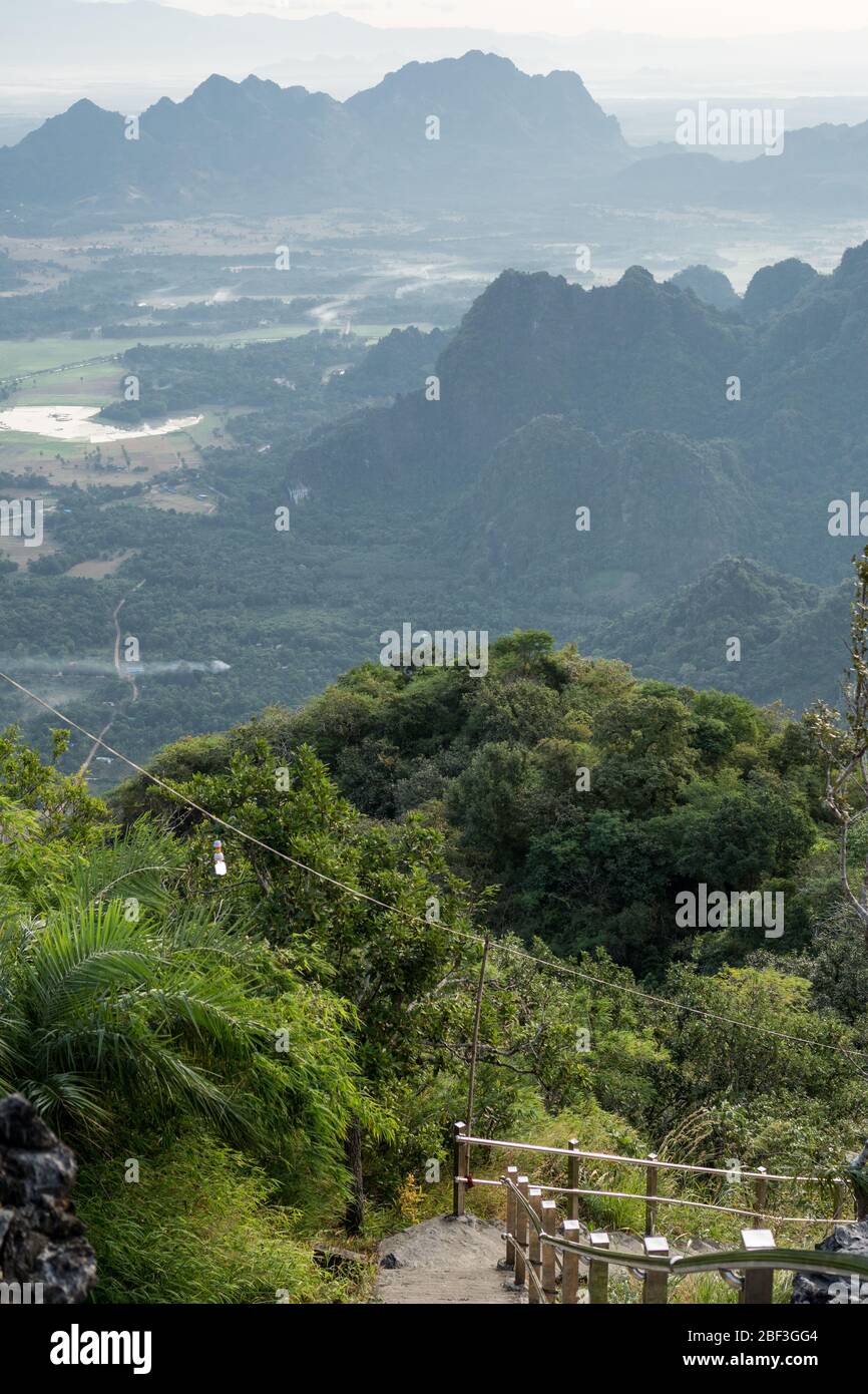 Mt. Zwegabin, Hpa-An, Myanmar Stockfoto