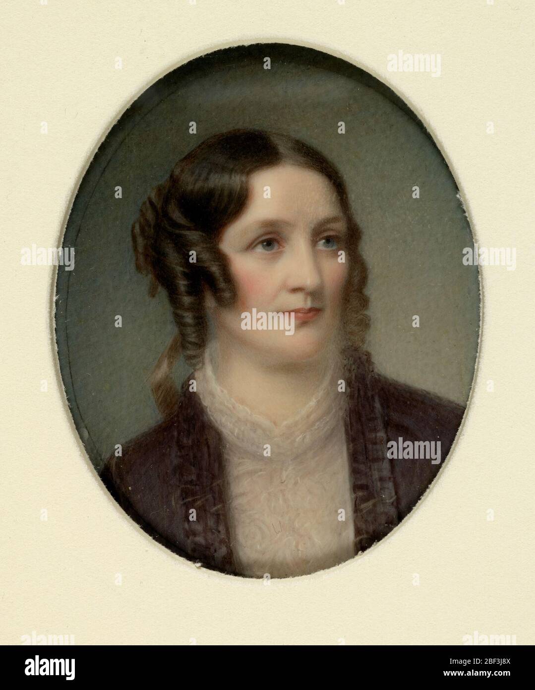 Emilia Field Brewer. Emilia Field (1807-1861) heiratete Reverend Josiah Brewer im Jahr 1829. Das Paar verbrachte neun Jahre als Missionare in der Türkei und kehrte 1838 in die Vereinigten Staaten zurück. Stockfoto