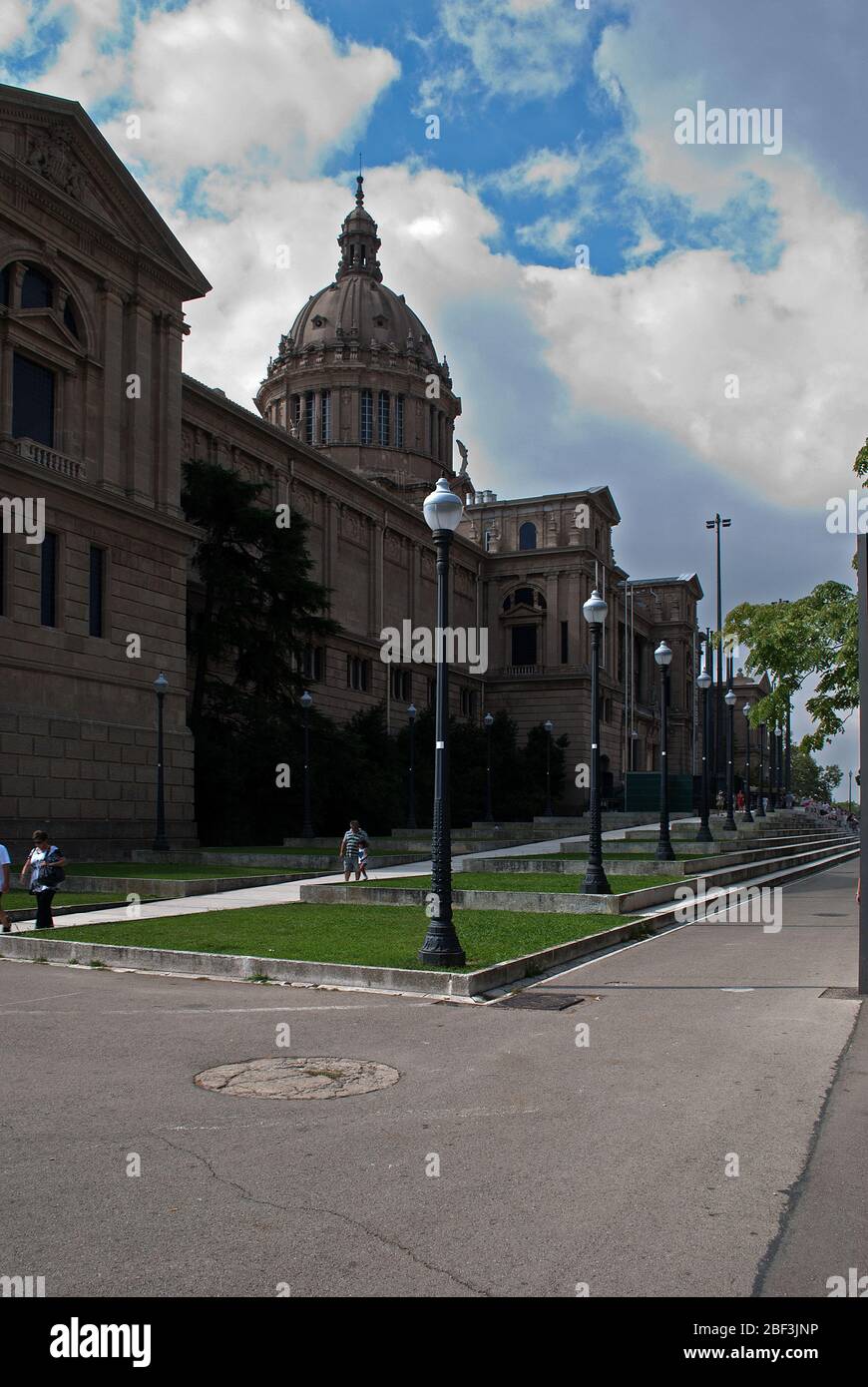 Architekturmuseum der 1920er Jahre von Catalunya (Palau Nacional), Montjuic, Barcelona, Spanien Eugenio Cendoya & Enric Catà Pere Domènech i Roura Stockfoto