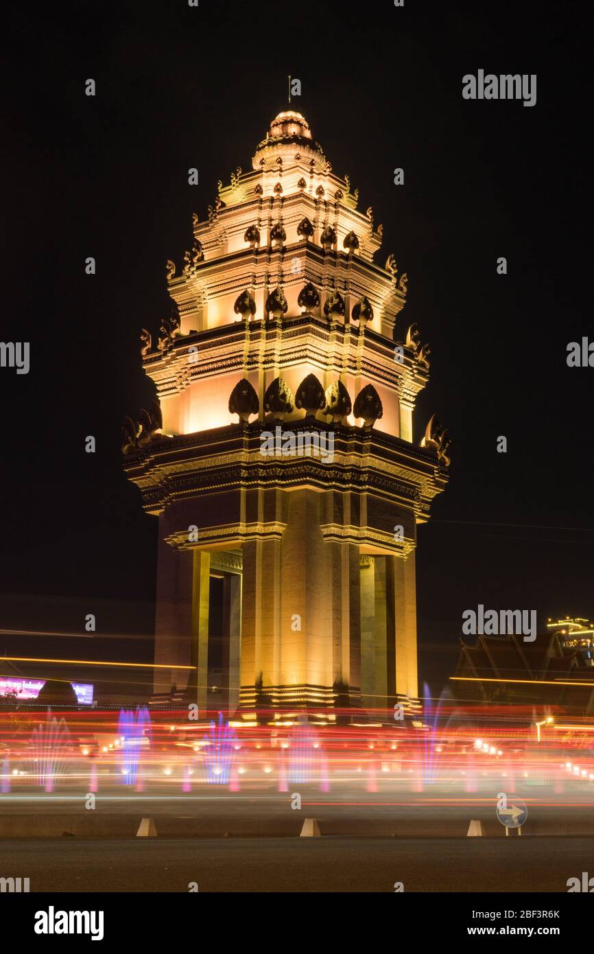 Independence Monument, Phnom Penh, Kambodscha Stockfoto
