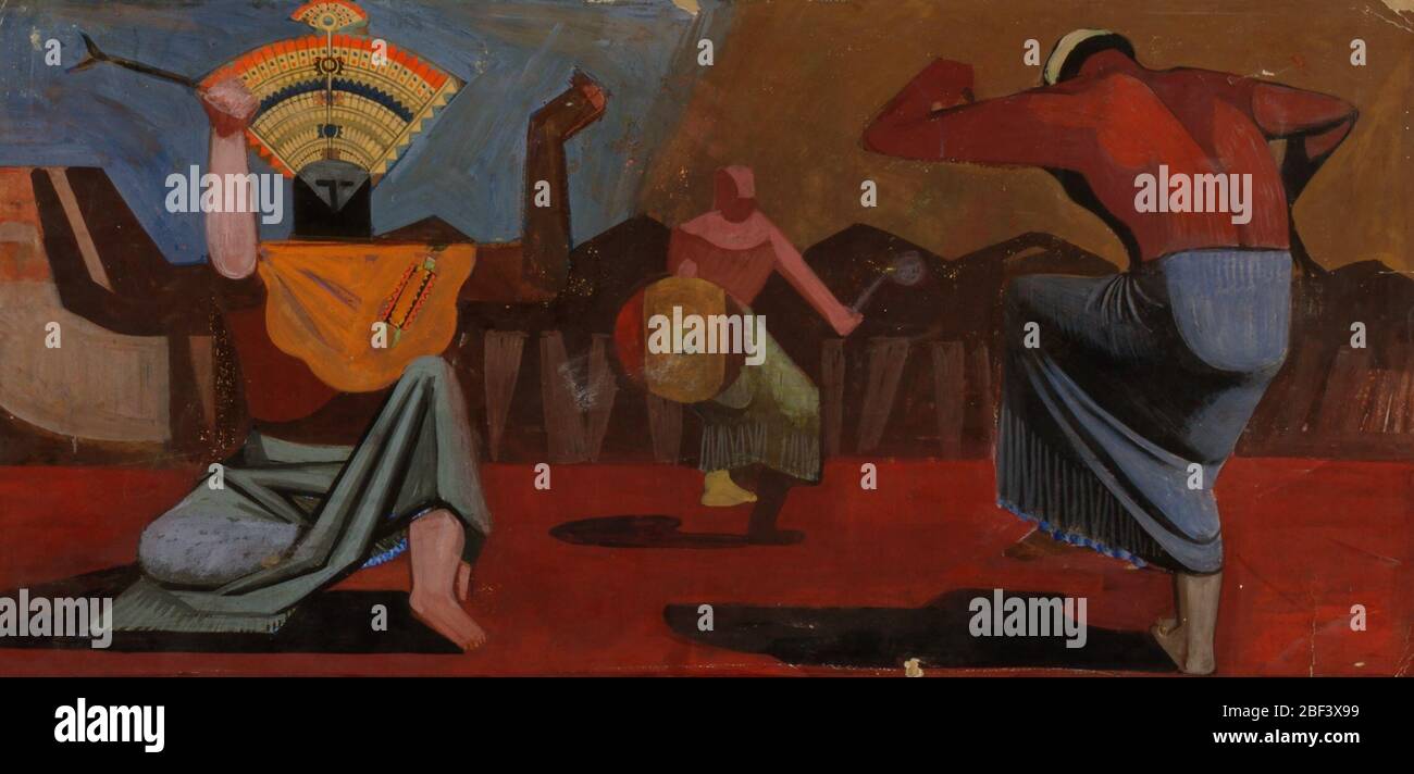 Skizze für indische Tänzer. Stockfoto