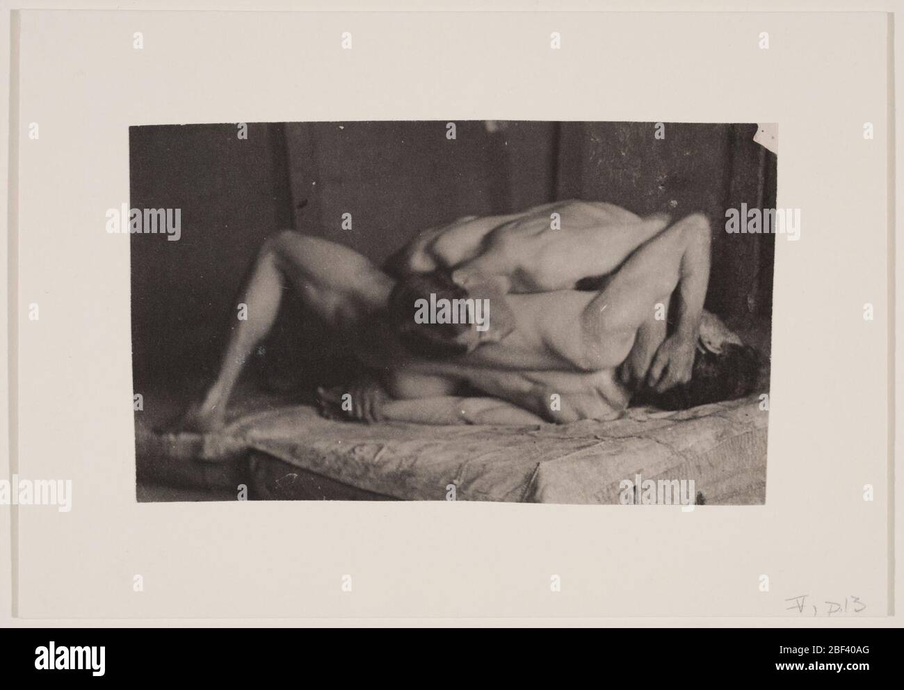 Wrestler im Eakinss Studio. LOS ANGELES COUNTY MUSEUM OF ART, KALIFORNIEN. 'Manly Pursuits: The Sporting Images of Thomas Eakins', 9. September - 5. Dezember 2010. Stockfoto