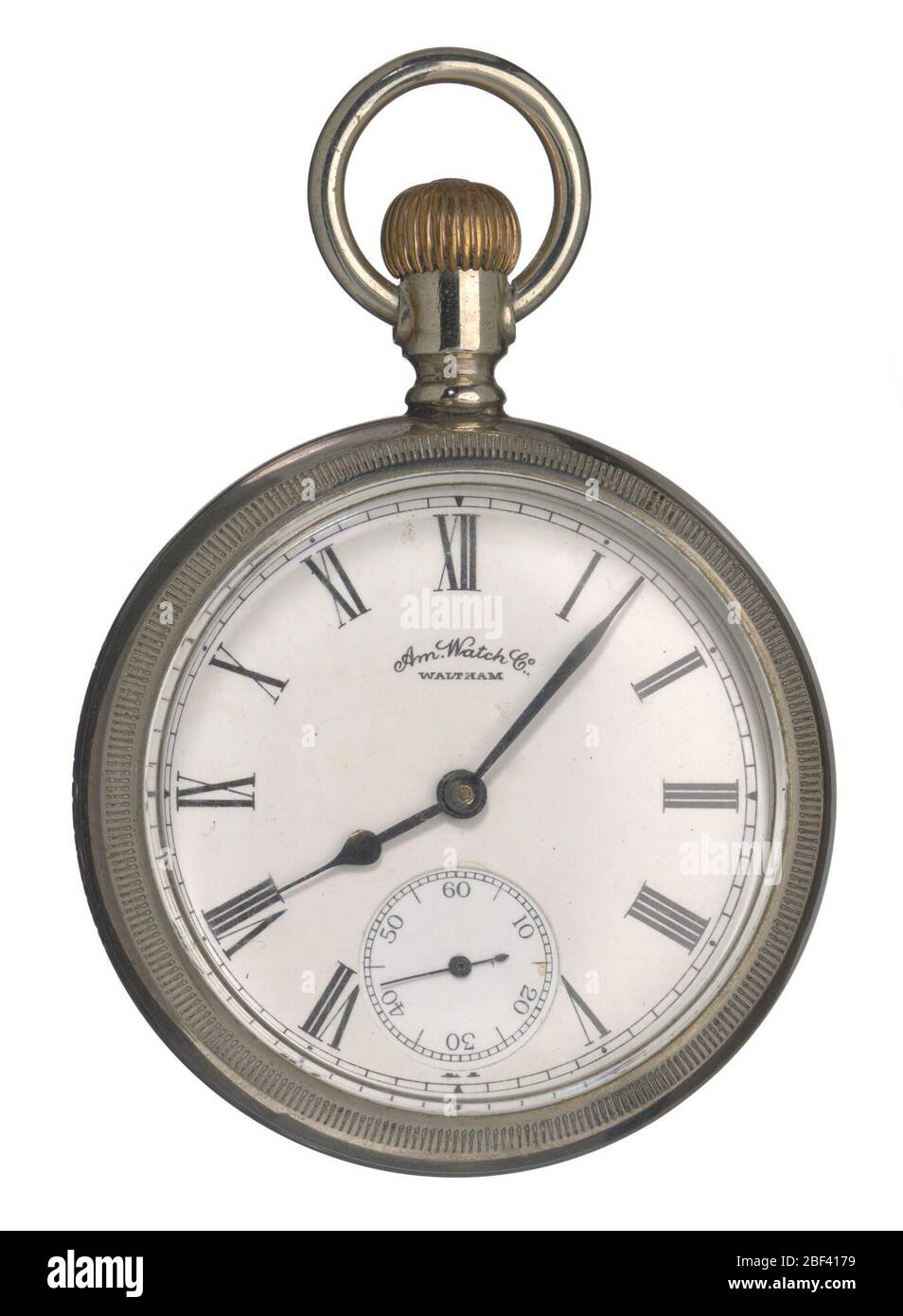 Taschenuhr wahrscheinlich von Matthew Henson in 19081909 Arktisexpedition getragen. Eine eingravierte Uhr, die vermutlich die Uhr war, die Matthew Henson (1866-1955) bei seiner Erkundung des Nordpols zusammen mit ADM trug. Robert E. Peary vom 6. Juli 1908 bis 23. April 1909. Henson ist eine ikonische Figur unter den amerikanischen Pionieren. Stockfoto