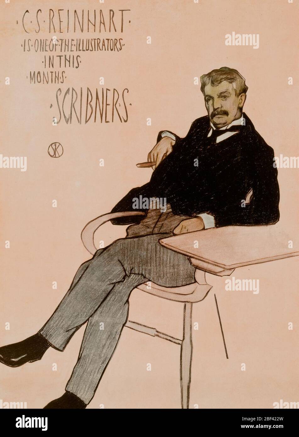 CS Reinhartist einer der Illustratorin diesem MonatsSchreiber. Stockfoto