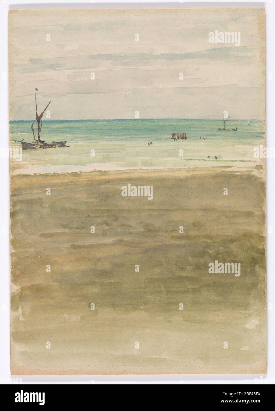 Die Badegäster. Henry Studdy Theobald (1847 - 1934) Stockfoto