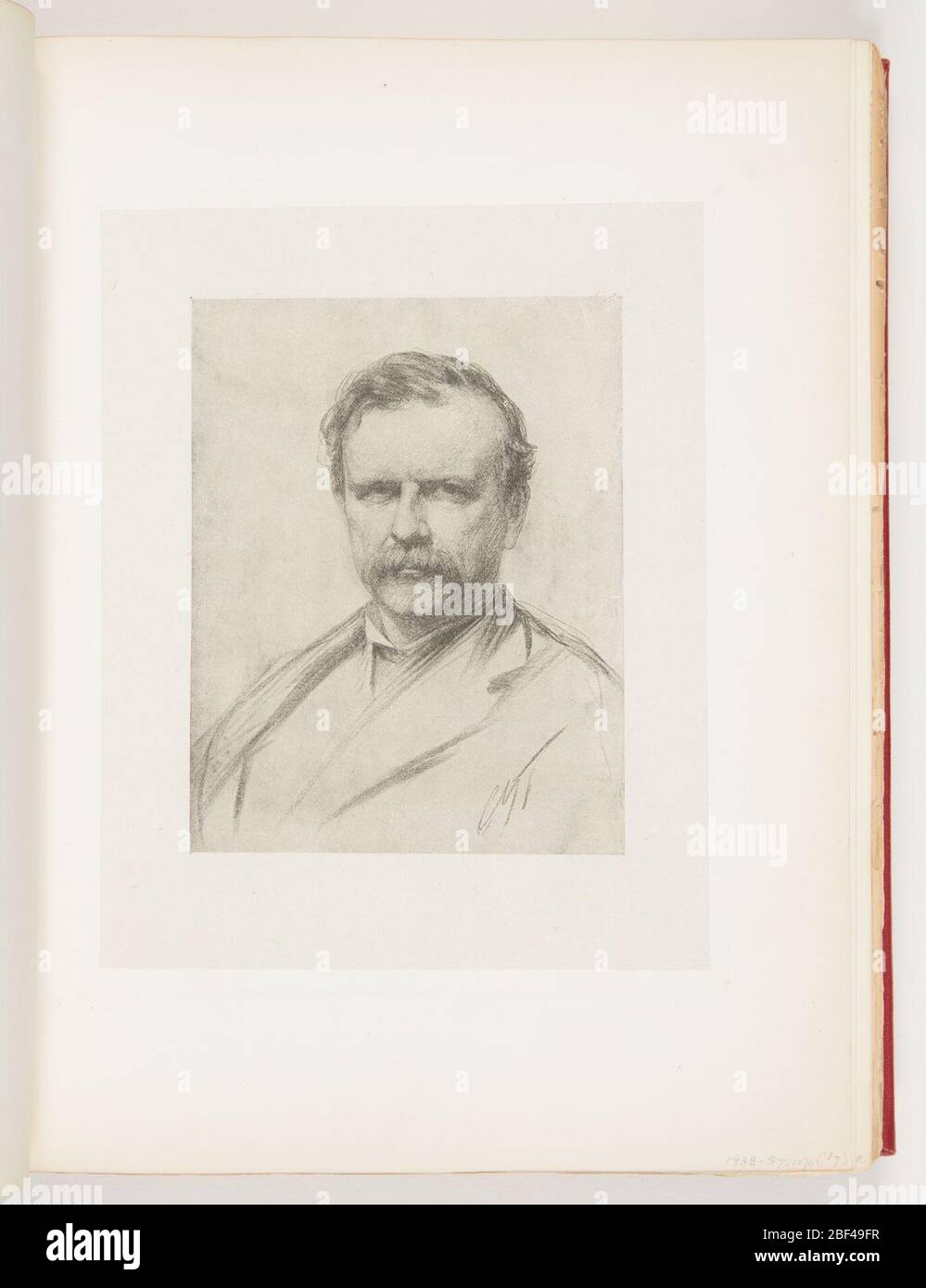 FS Church Harpers neues Monatsmagazin. Ausschnitt aus Harper New Monthly Magazine. Oben, links, schräg ziehendes Seil; rechts, Vogel und Rose. Stockfoto