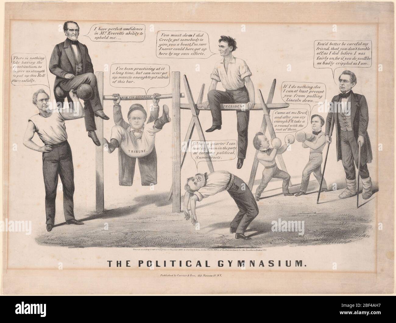 Politisches Gymnasium. Stockfoto