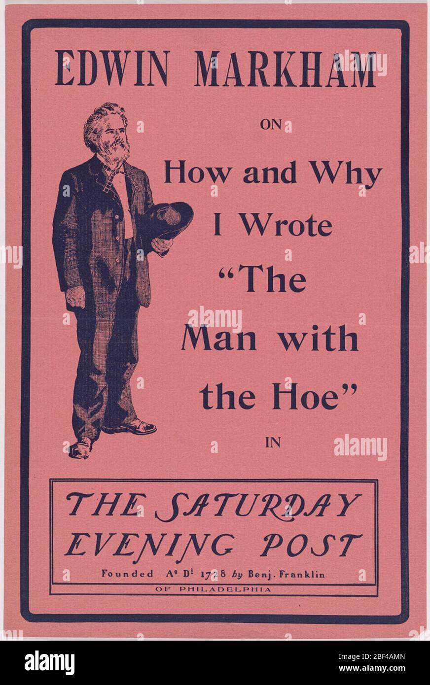 Edwin Markham. Stockfoto