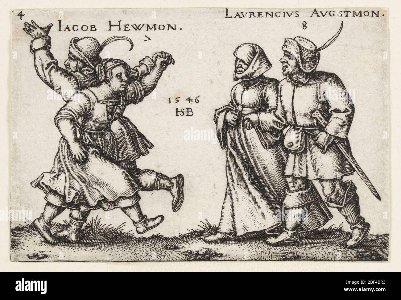 Juli und August. 4 in einer Serie von 10 Platten Stockfoto