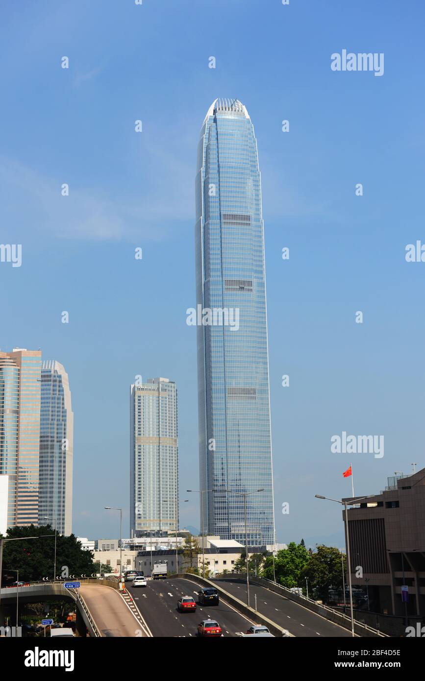 IFC-Turm in Hongkong. Stockfoto