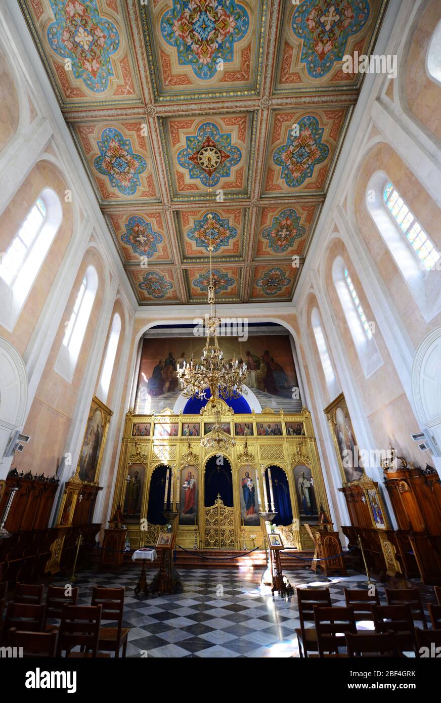 Die Kirche der Heiligen Verkündigung ist eine serbisch-orthodoxe Kirche in der Altstadt von Dubrovnik. Stockfoto