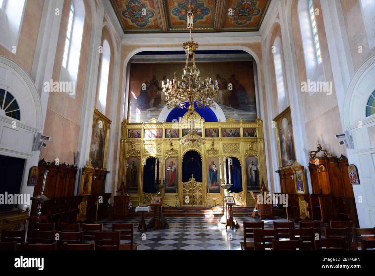 Die Kirche der Heiligen Verkündigung ist eine serbisch-orthodoxe Kirche in der Altstadt von Dubrovnik. Stockfoto