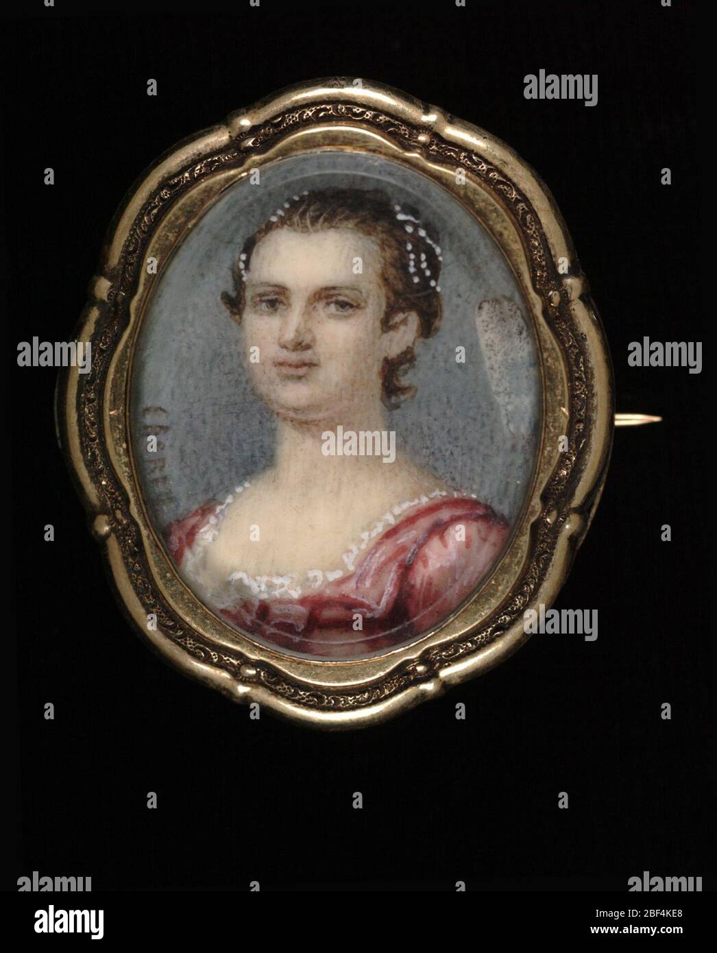 Martha Washington. 1757, im Jahr ihres ersten Mannes, saß Martha Dandridge Custis (1731-1802) für ein Porträt von John Wollaston. Martha war damals nur sechsundzwanzig Jahre alt, und innerhalb von zwei Jahren würde ihren zweiten Ehemann, George Washington heiraten. Stockfoto