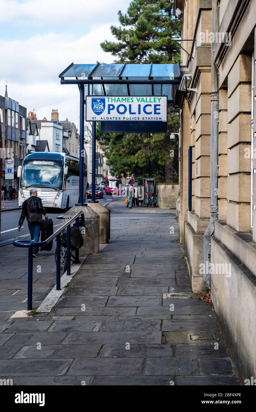 Thames Valley Polizeiwache Oxford, St Aldates. Vorgestellt in Inspector Morse Stockfoto