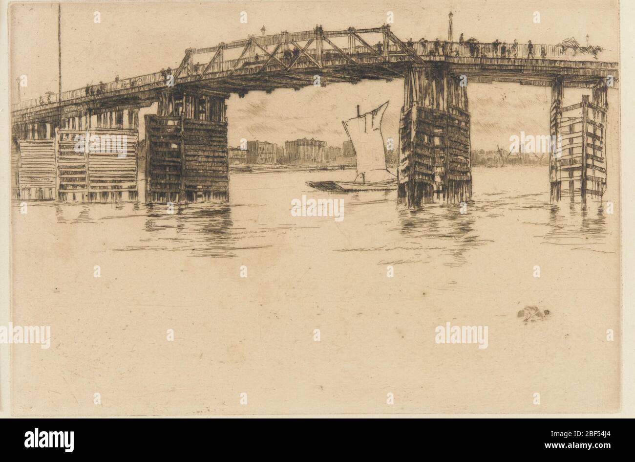 (Künstler) James McNeill Whistler; USA; 1879; Ätzen auf Papier; H x B: 20.1 x 29.5 cm (7 15/16 x 11 5/8 Zoll); Geschenk von Charles lang freier Stockfoto