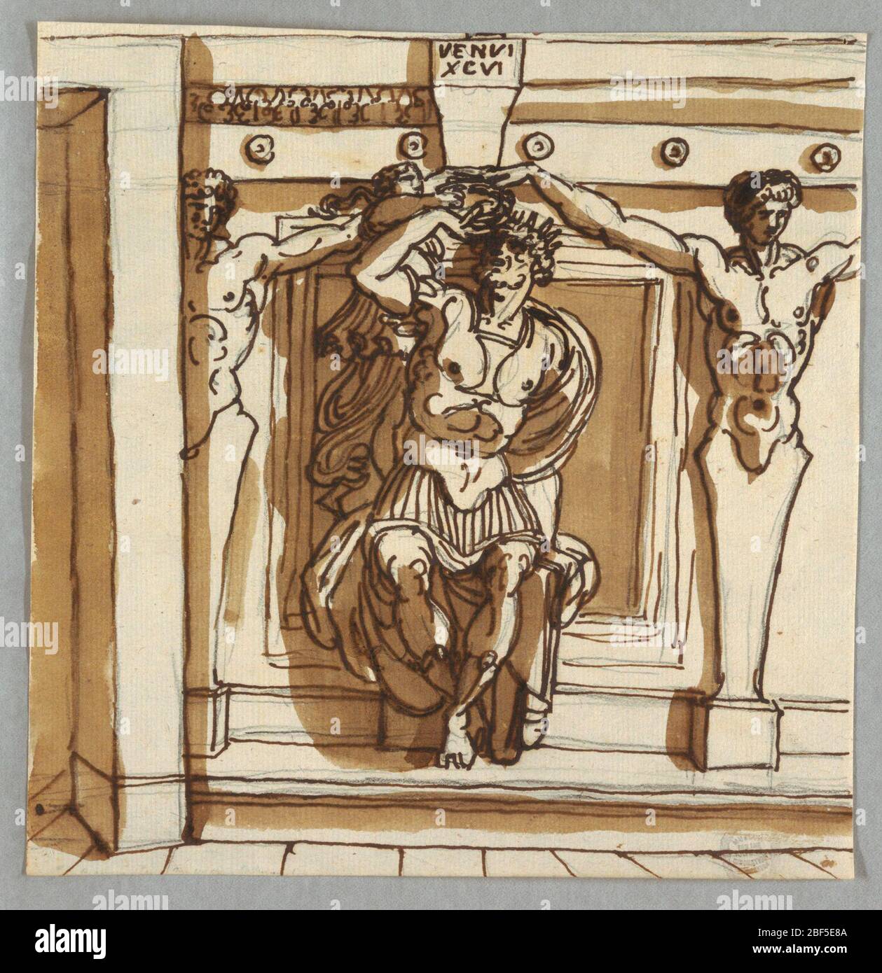 Godfrey de Bouillon nach Giulio Romano und Raphael Sanzio. Stockfoto