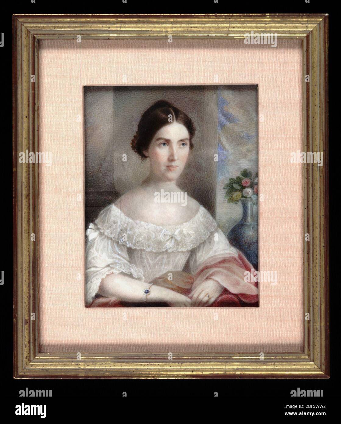 Harriet Hampton. Harriet Hampton (1791-1858) war die Tochter von Wade Hampton (1752-1835), einem Offizier des revolutionären Krieges und Generalmajor im Krieg von 1812, und seiner dritten Frau, Mary Cantey. Die Hampton-Familie von South Carolina war tief in Politik und Militärdienst verwurzelt. Stockfoto