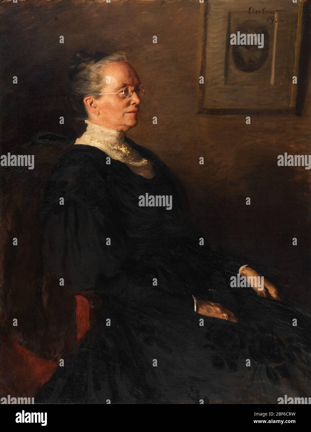 Frau Benjamin Franklin Goodrich. Stockfoto