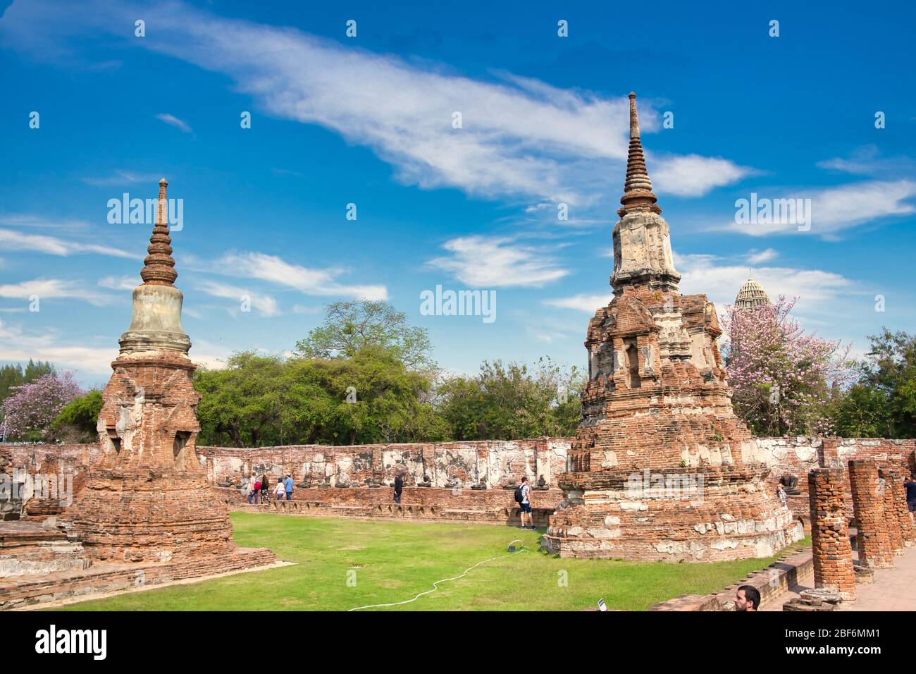 Pagode am Wat Chaiwatthanaram Tempel, einer der berühmten Tempel in Ayutthaya Provinz Thailand. UNESCO-Welterbe. Tempel in Ayutthaya Historical P Stockfoto
