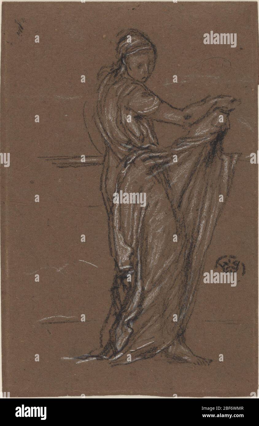 Drapierte Weibliche Figur. James Staats Forbes (1823 - 1904)William Marchant & Co. Stockfoto