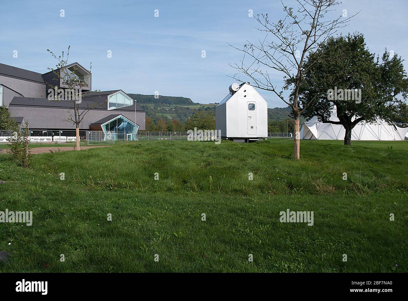 Diogene Retreat Hütte Hut Haus Vitra Campus von Renzo Piano Werkstatt Wird Gebaut Stockfoto