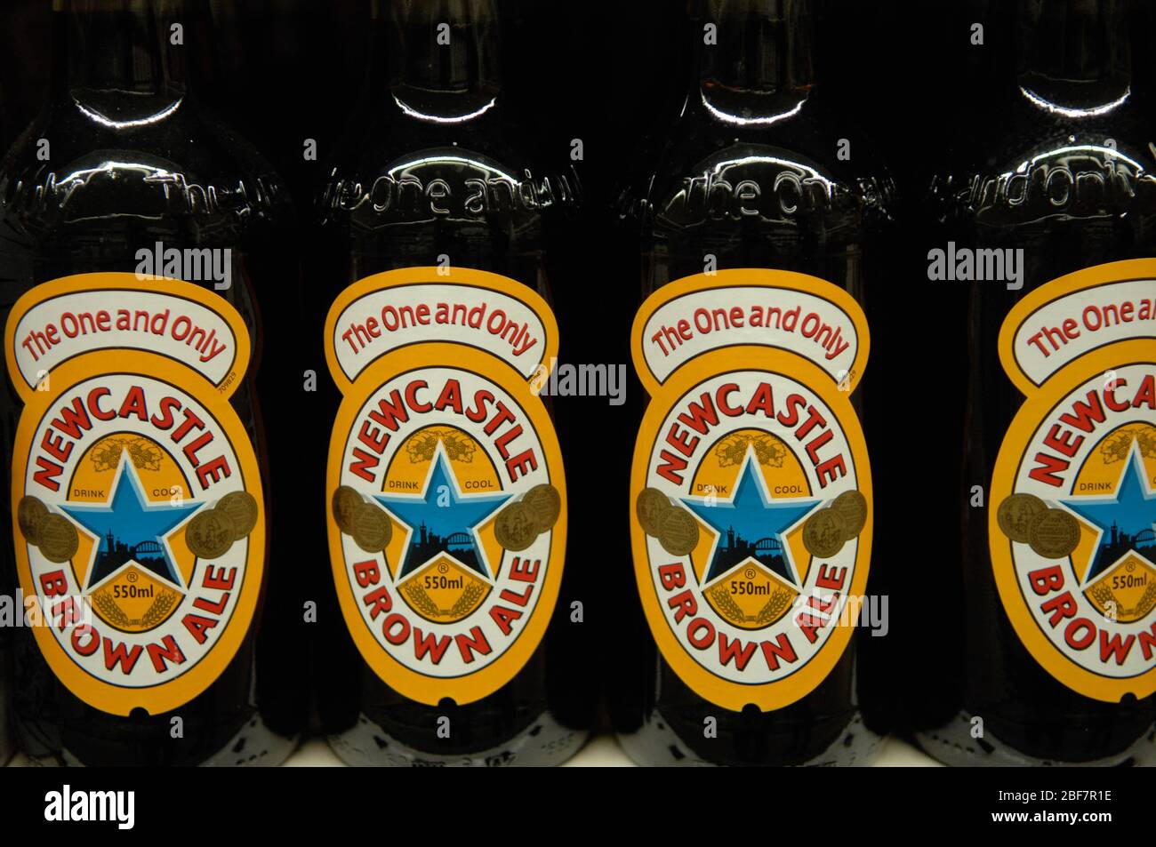 Newcastle Brown Ale Stockfoto