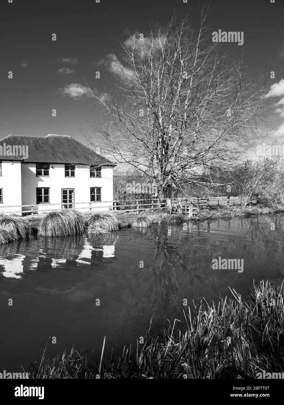 Cobblers Lock, Freemans Marsh, Kennet and Avon Canal, Hungerford, Berkshire, England, Großbritannien, GB. Stockfoto