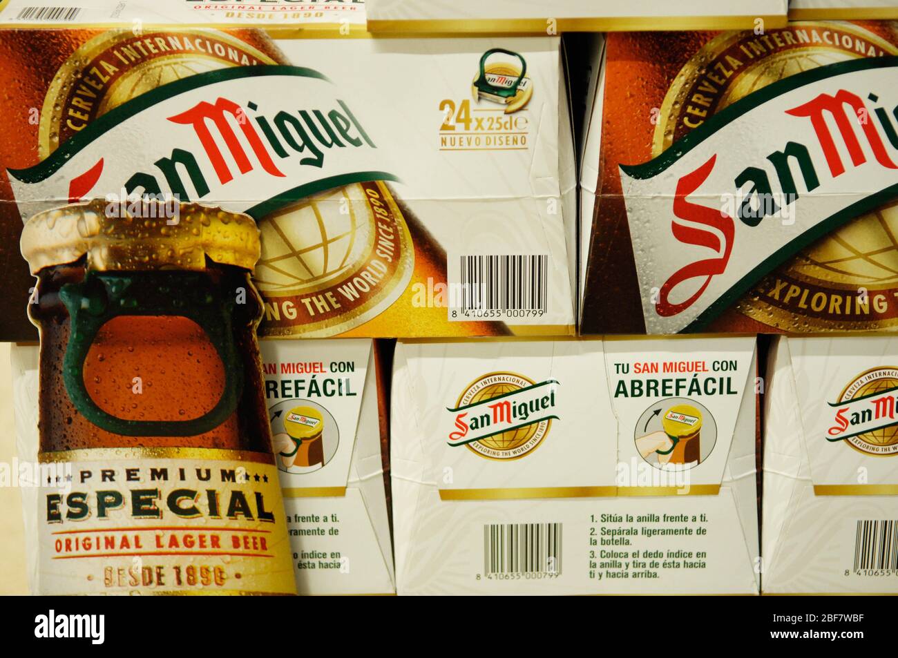 San Miguel Bier Stockfoto