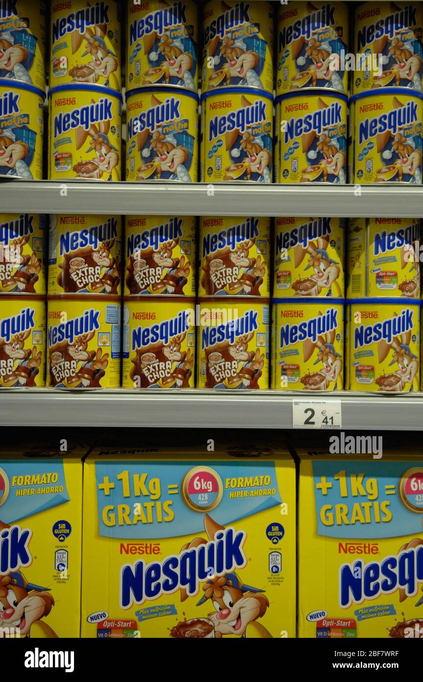 Nestle, Nesquik Stockfoto