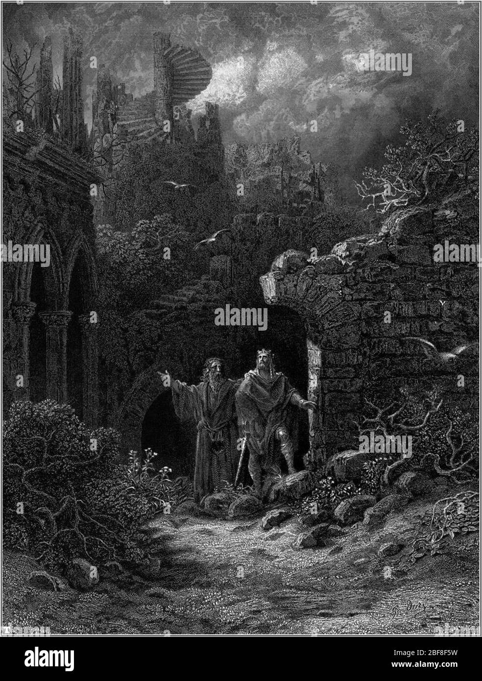 Vintage arthurain König arthur Ritter der runden Tisch mittelalterliche Kunstwerke Stockfoto