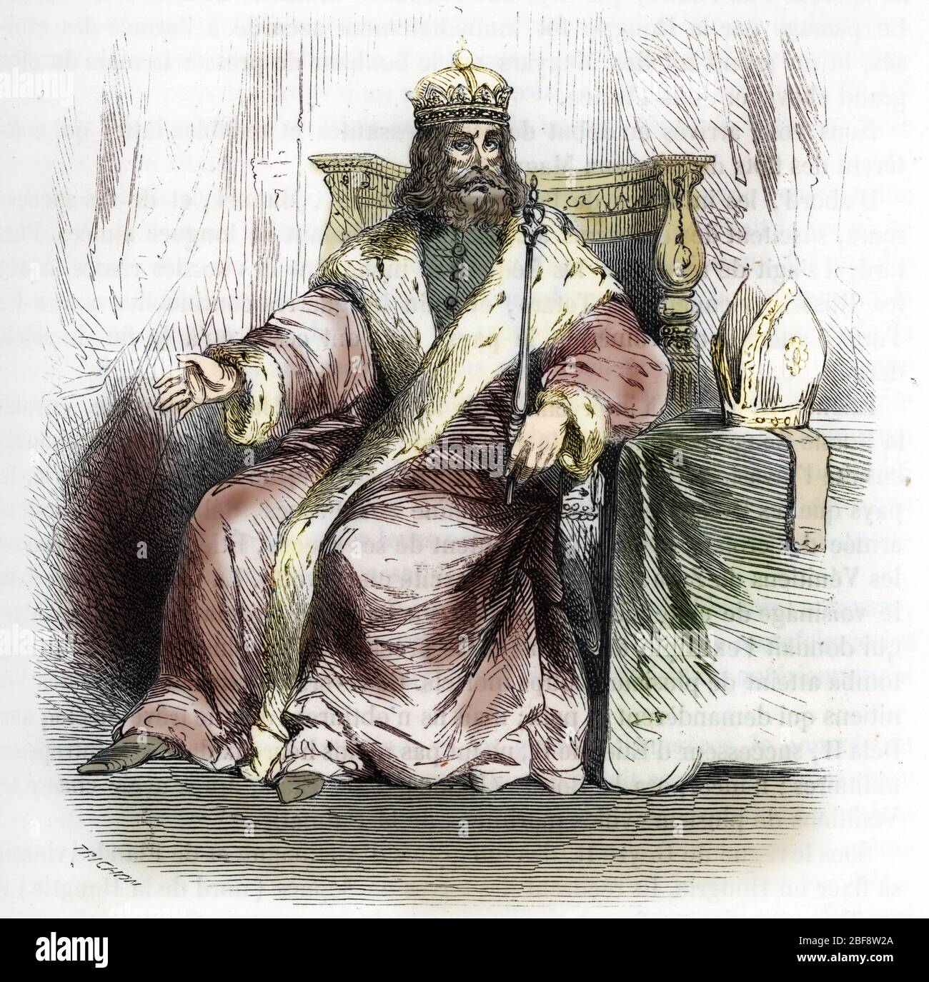 Portrait de Coloman de Hongrie (Koloman Arpad dit le bibliophile) (1065