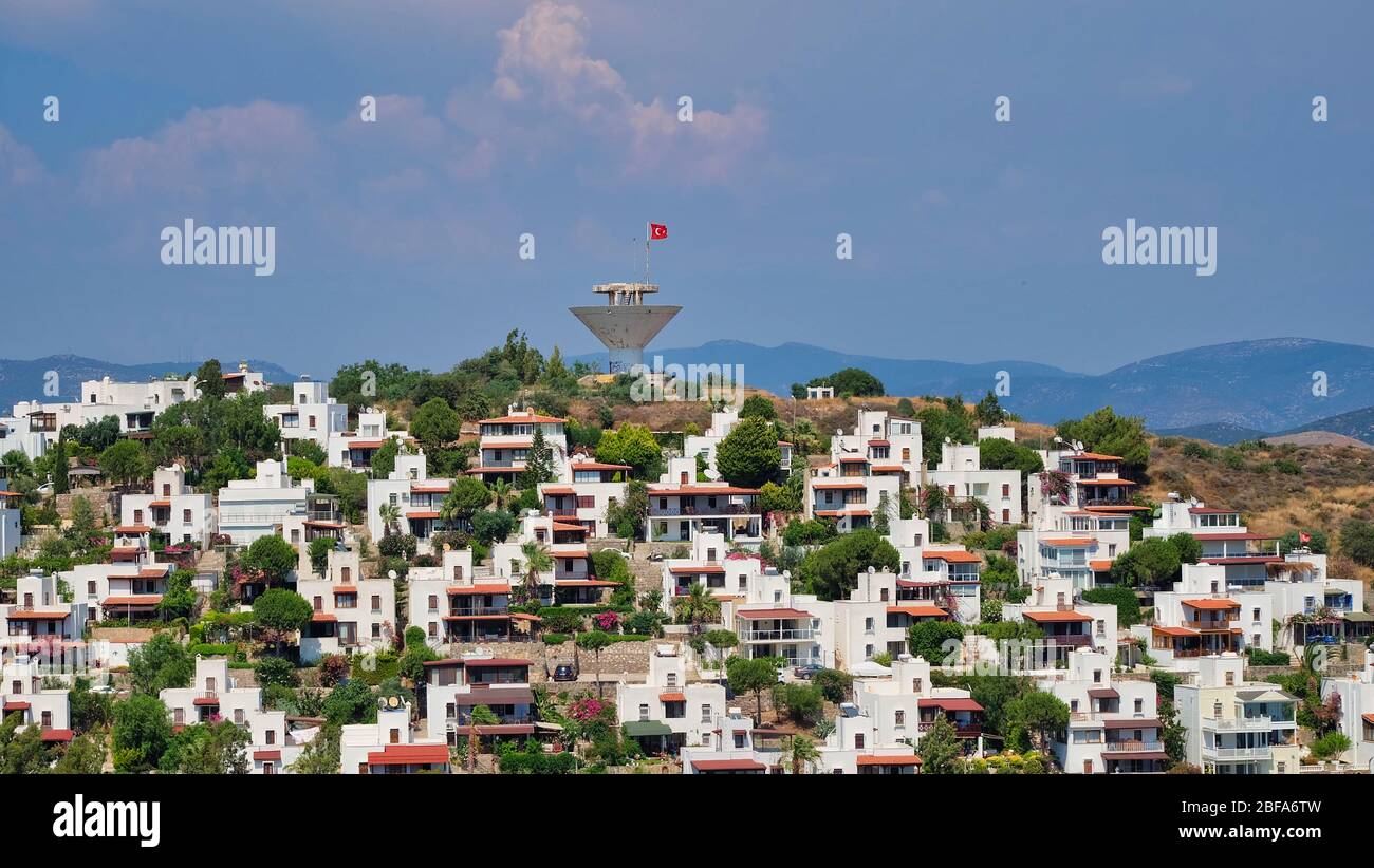 Akyarlar, Bodrum Holiday Cove mit einzigartiger Schönheit. Stockfoto