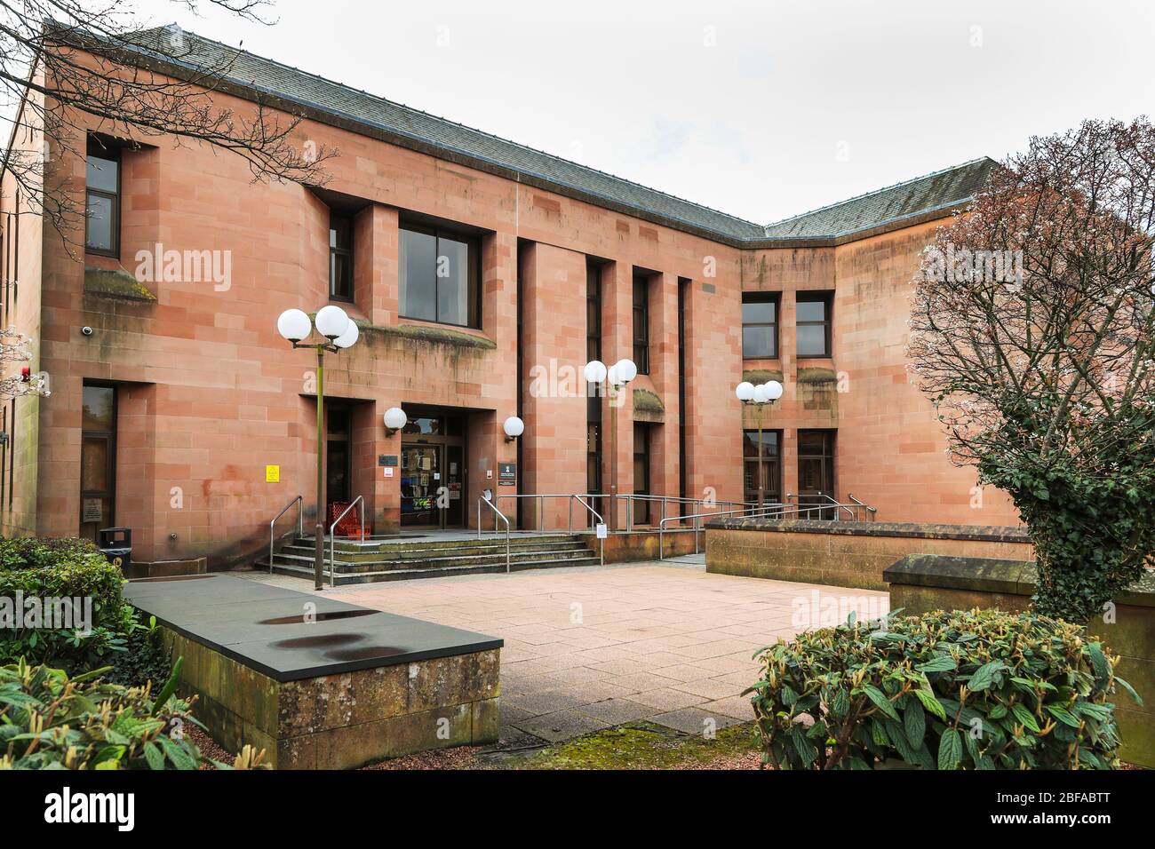 Kilmarnock Sheriff Gerichtsgebäude, St Marnock Street, Kilmarnock, Ayrshire, Schottland, Großbritannien Stockfoto